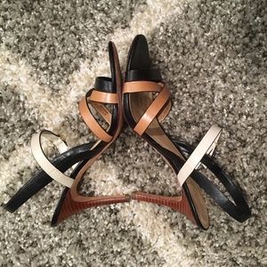 Cole Haan high-heel leather sandal 8-1/2B
